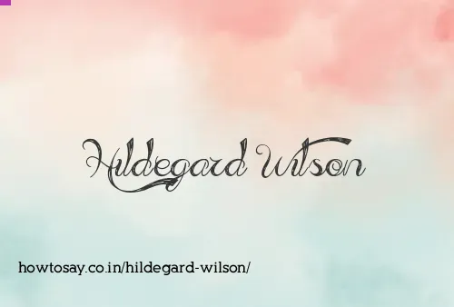 Hildegard Wilson