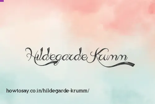 Hildegarde Krumm