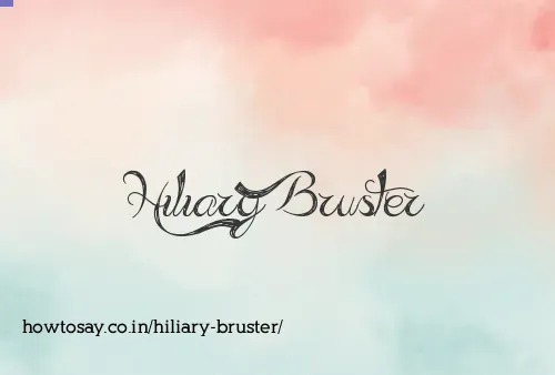 Hiliary Bruster