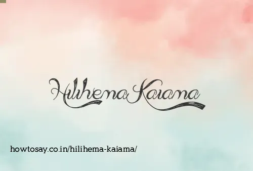 Hilihema Kaiama