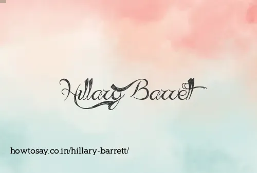 Hillary Barrett