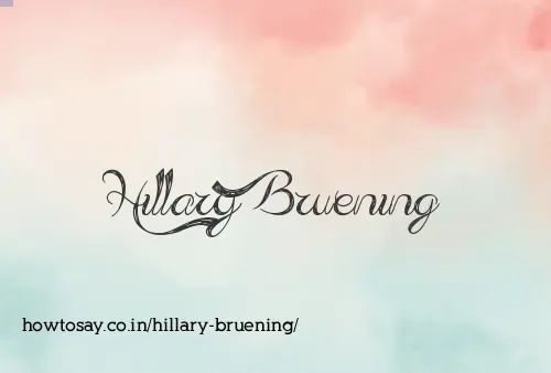 Hillary Bruening