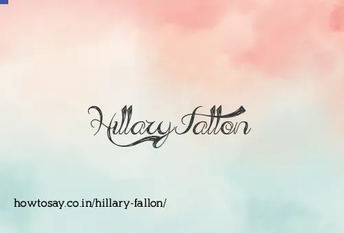 Hillary Fallon
