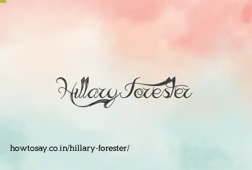 Hillary Forester