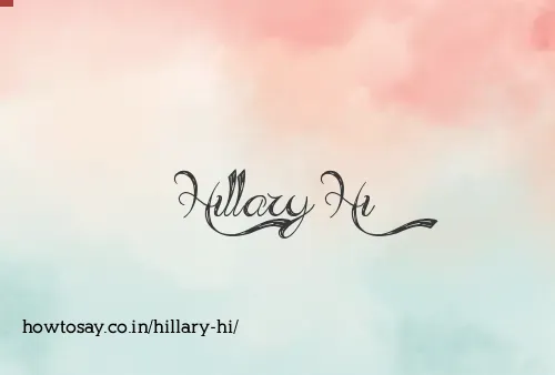 Hillary Hi