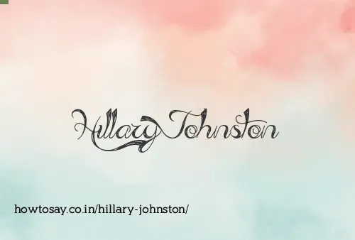 Hillary Johnston