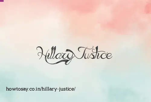 Hillary Justice