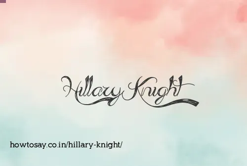 Hillary Knight
