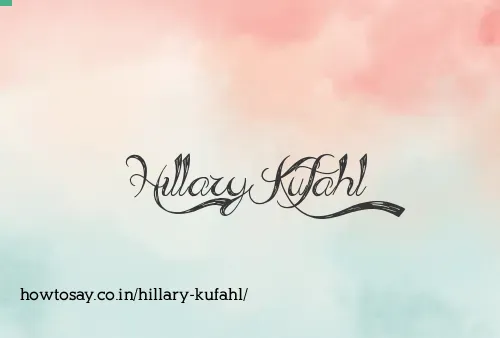 Hillary Kufahl