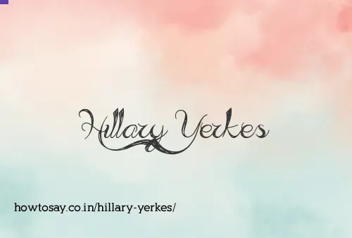 Hillary Yerkes