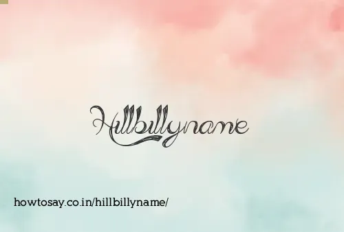 Hillbillyname