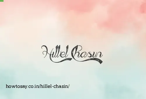 Hillel Chasin