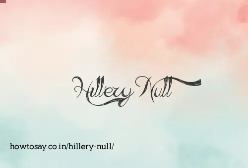 Hillery Null