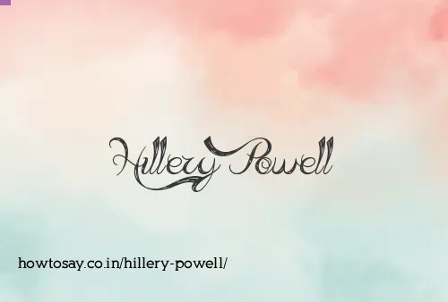 Hillery Powell