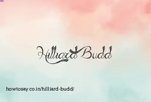 Hilliard Budd