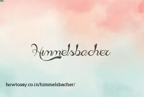 Himmelsbacher