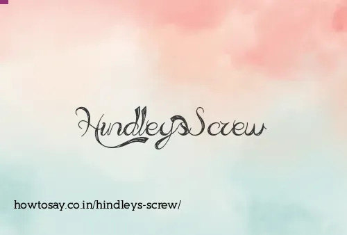 Hindleys Screw