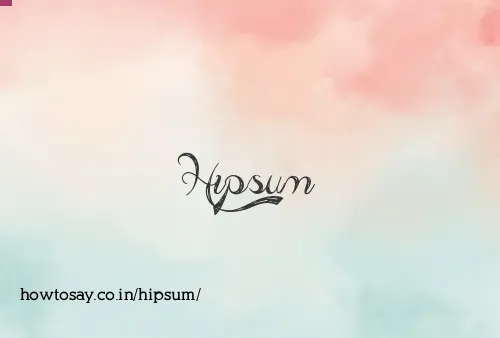 Hipsum