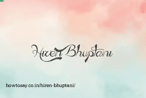 Hiren Bhuptani