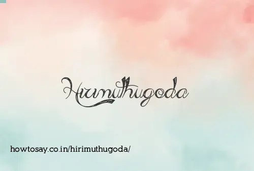 Hirimuthugoda