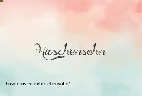 Hirschensohn