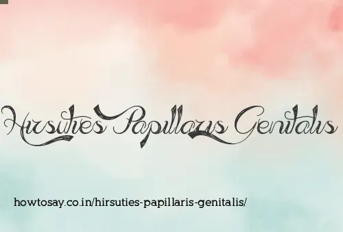 Hirsuties Papillaris Genitalis