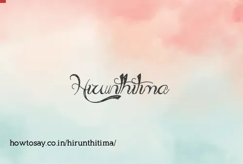 Hirunthitima