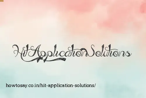 Hit Application Solutions