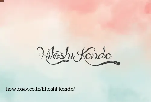 Hitoshi Kondo