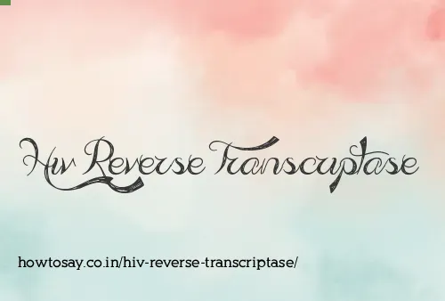 Hiv Reverse Transcriptase