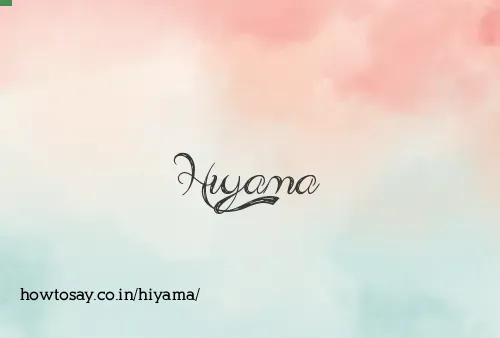 Hiyama