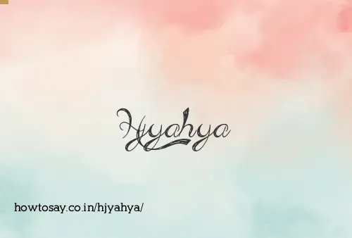 Hjyahya