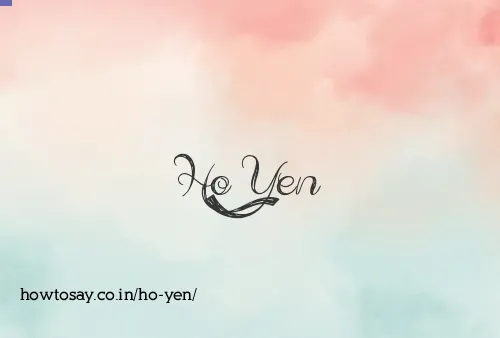 Ho Yen