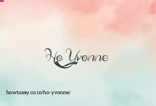 Ho Yvonne