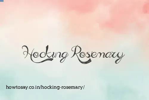 Hocking Rosemary