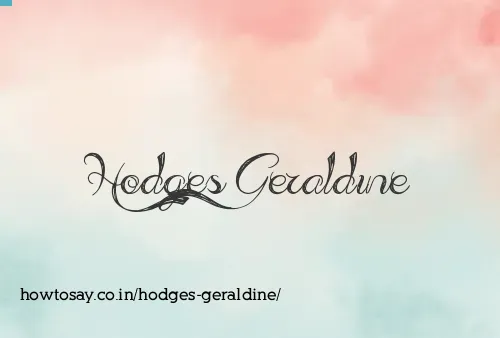 Hodges Geraldine