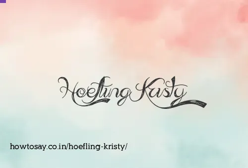 Hoefling Kristy