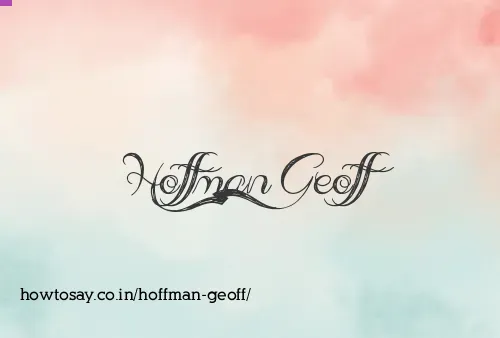 Hoffman Geoff