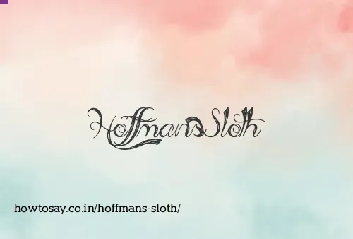 Hoffmans Sloth