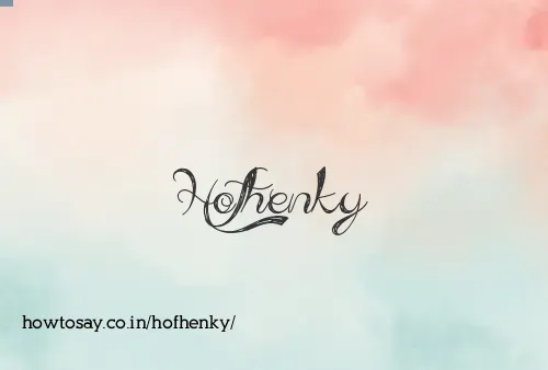 Hofhenky