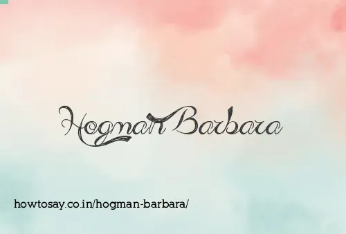 Hogman Barbara