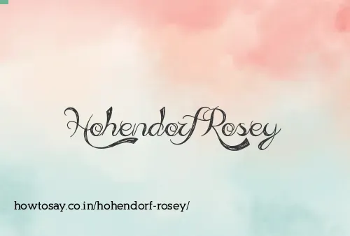 Hohendorf Rosey