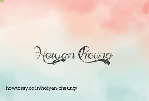 Hoiyan Cheung