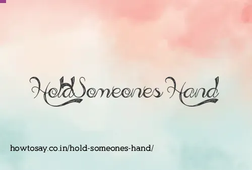 Hold Someones Hand
