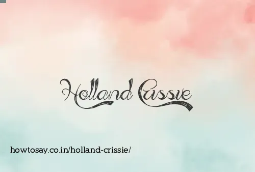 Holland Crissie