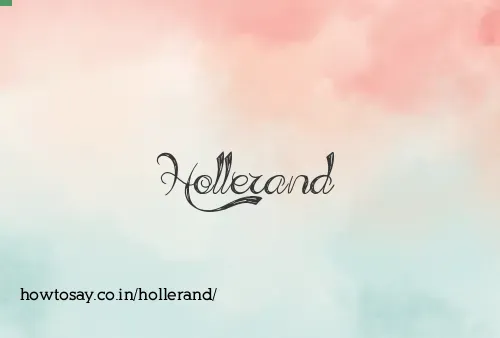 Hollerand