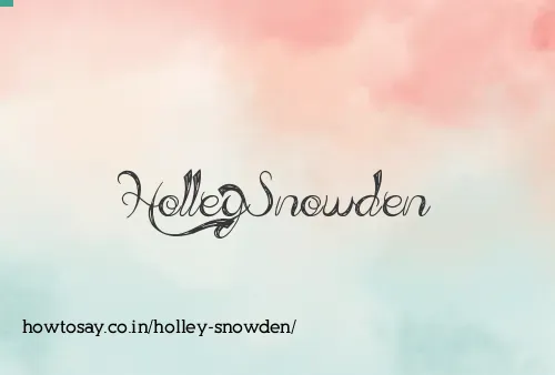 Holley Snowden