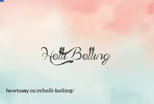 Holli Bolling