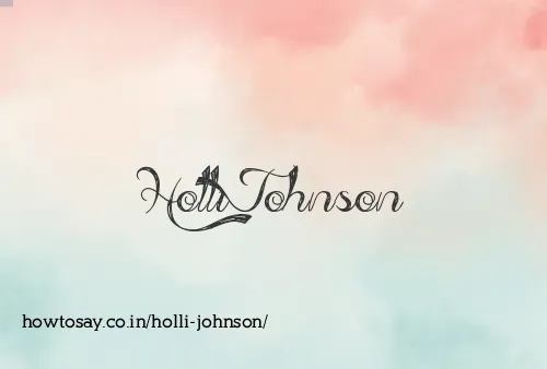 Holli Johnson