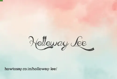Holloway Lee